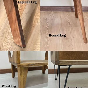Halverwege de eeuw houten platenspelerstandaard, platenspelerstandaard met vinylplatenhouder, retro platenkast, lp-opbergconsole, vinyl bijzettafeltje afbeelding 8