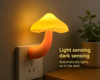 魔法のキノコ型LEDナイトライト：色が変わる魔法の森 - Etsy 日本