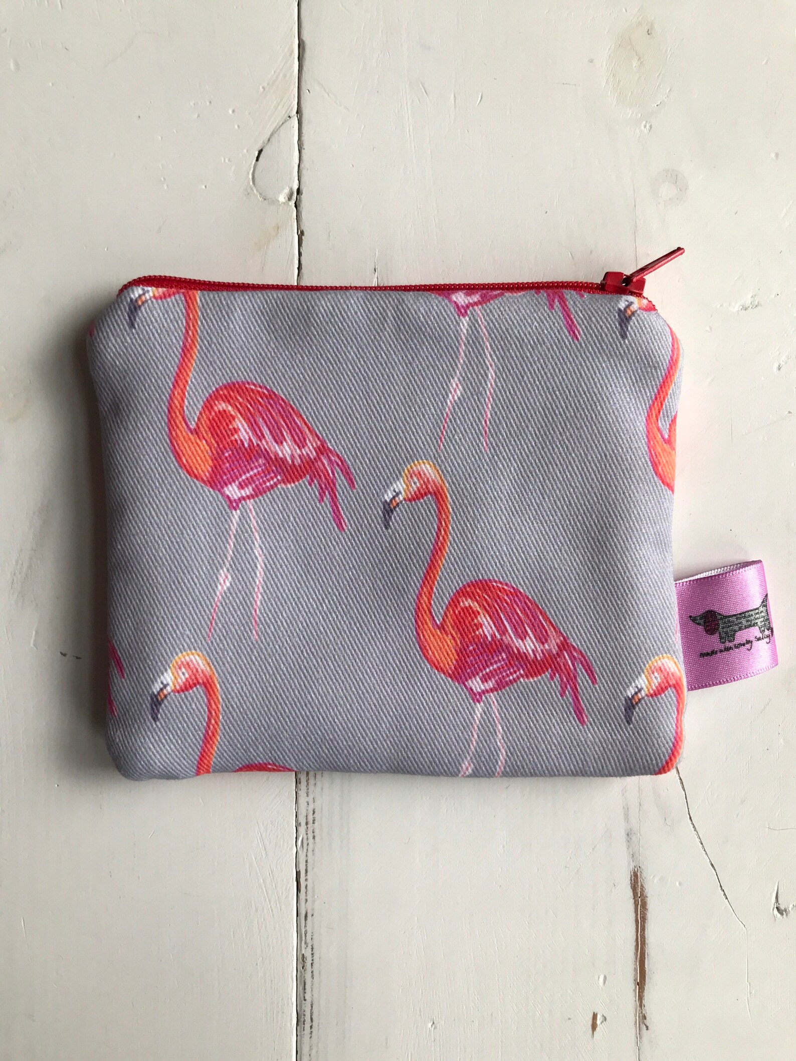 A flamingo coin purse flamingo purse made using my Etsy