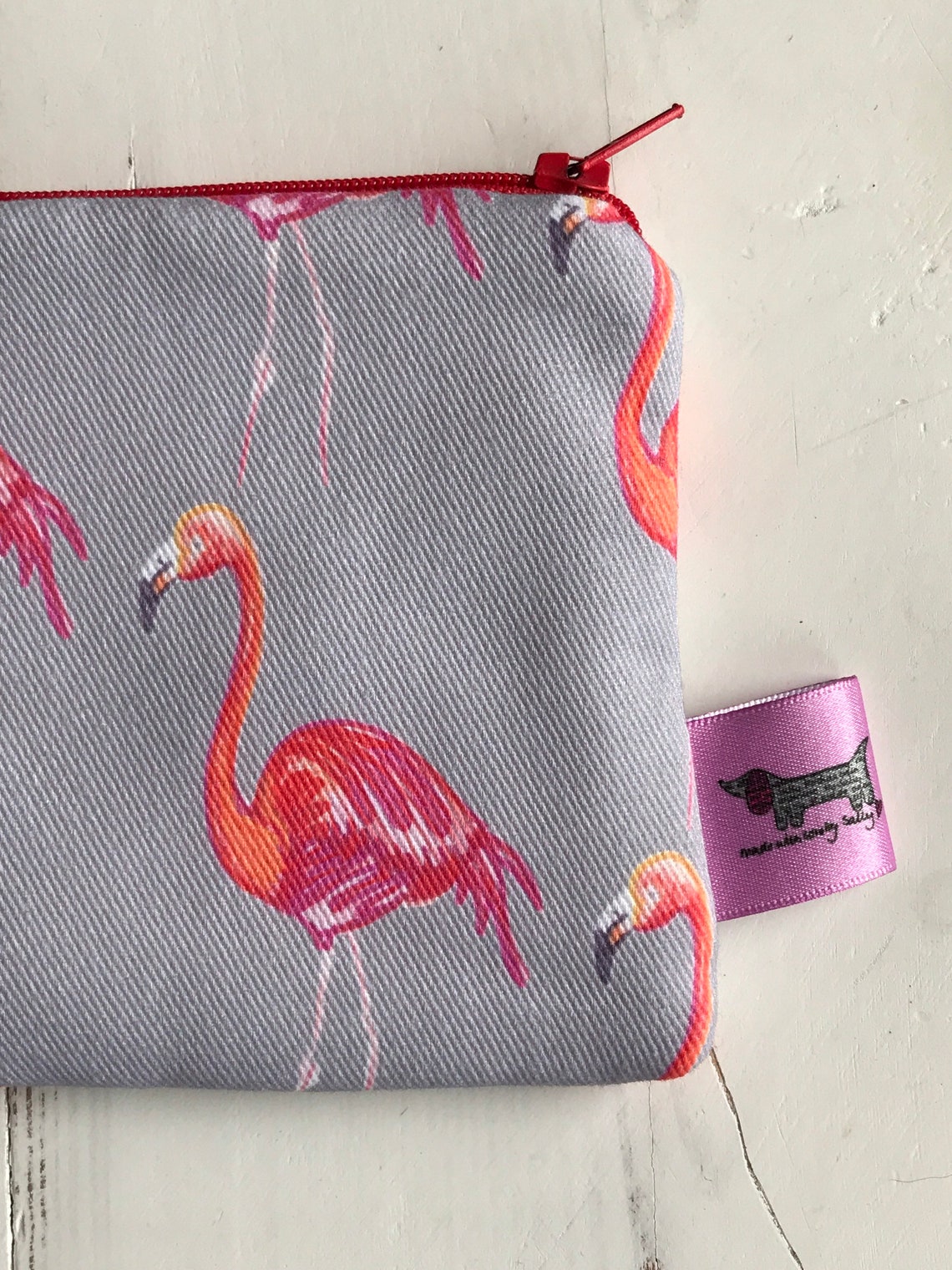 A Flamingo Coin Purse Flamingo Purse Made Using My Etsy