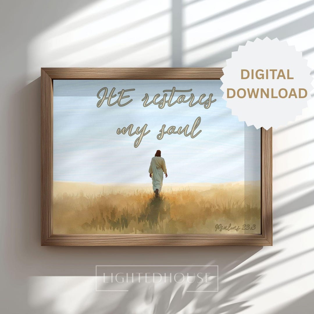 Psalm Wall Art Digital Download Printable Scripture Wall Decor ...