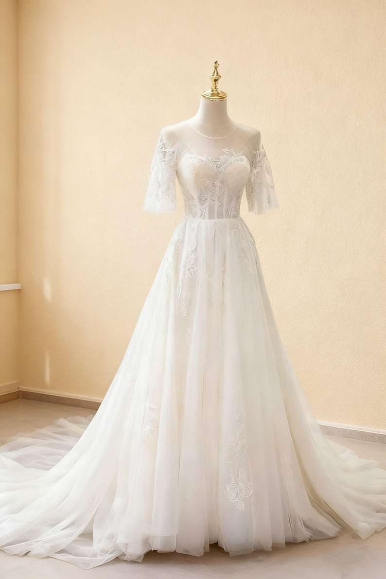 Sottogonna Da Sposa Lunga Senza Ferretto – Gonna Tutù A Strati In Poliestere, Per Abito Da Sposa Con Volume Ed Eleganza