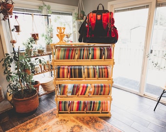 4 Pack Stackable Disc Golf Rack System with Top Shelf