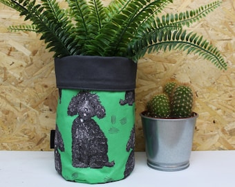 Labradoodle Dog Storage Basket: Handmade Cotton Toy Organizer