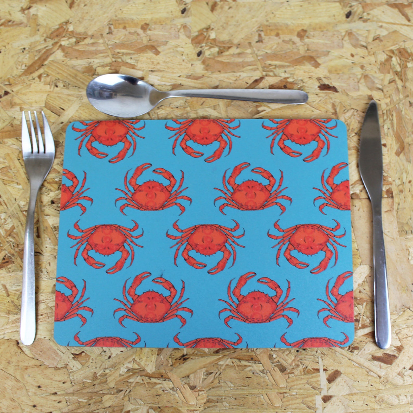 Crab Cork Placemats Nautical Decor Tablemats Etsy