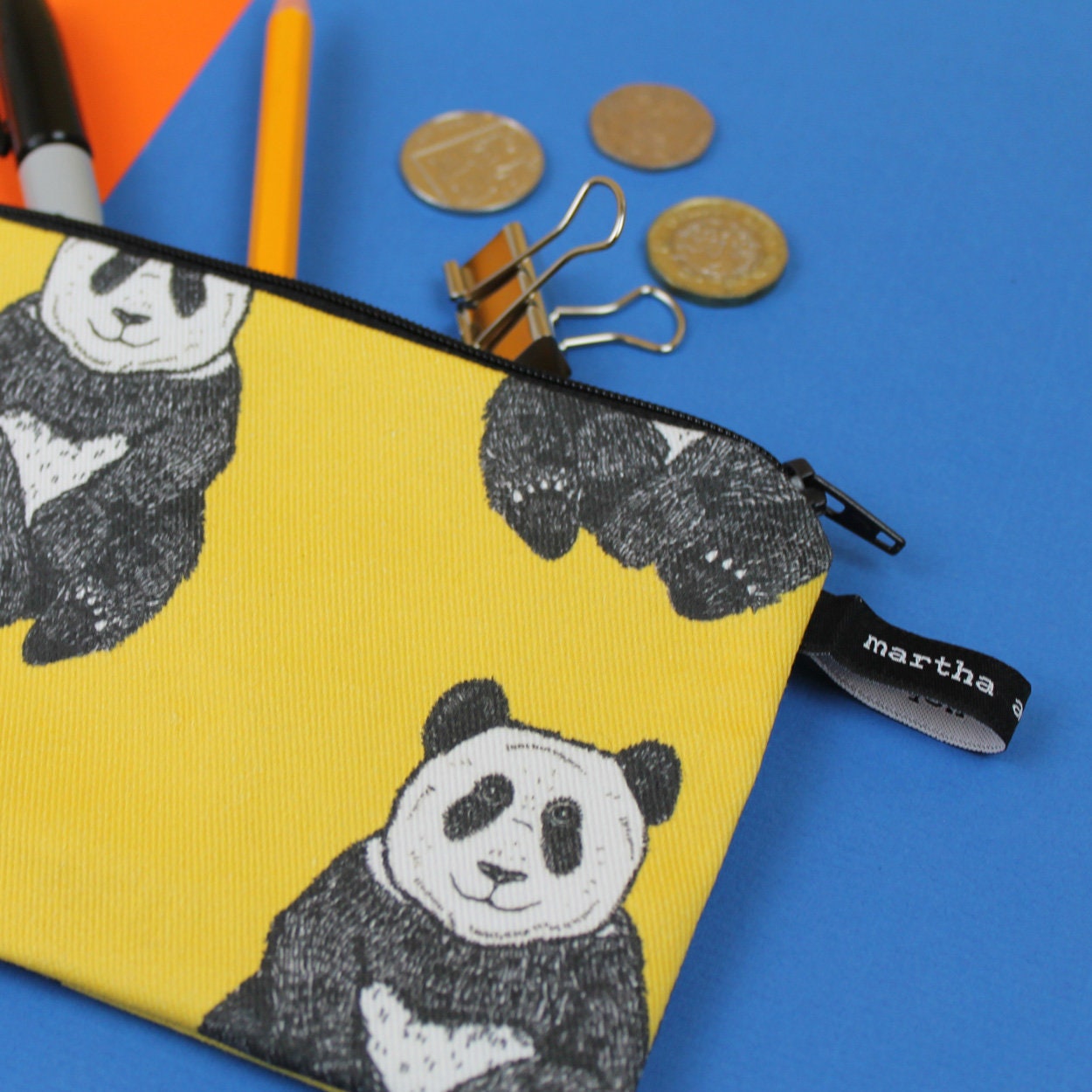 Astuccio Panda Giallo Portapenne Astuccio per Bambini -  Italia