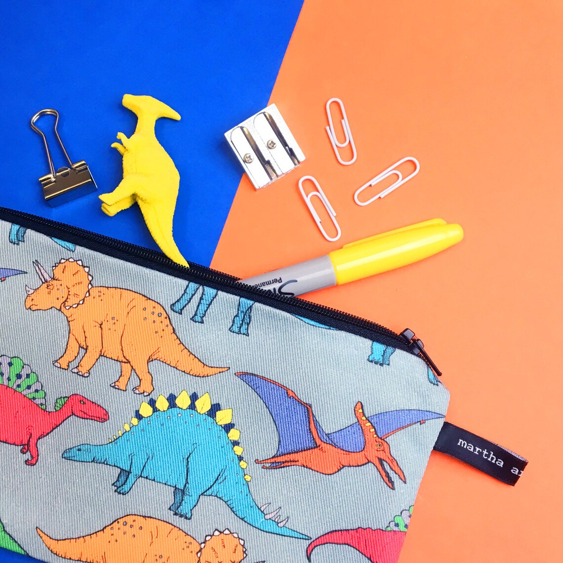 Dinosaur Pencil Case Pencil Case Kids Dinosaur Gifts For Etsy
