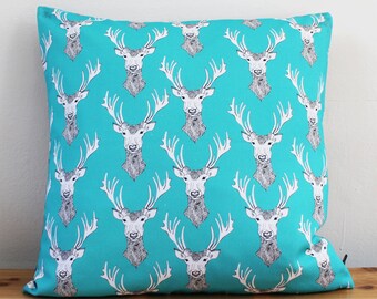 Blue Stag Handmade Cushion