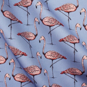 Flamingo fabric by the metre.