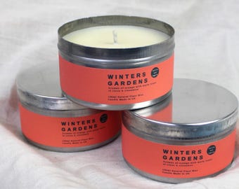 Winter Gardens Kerze: Orange, Nelke & Zimt - Handmade UK