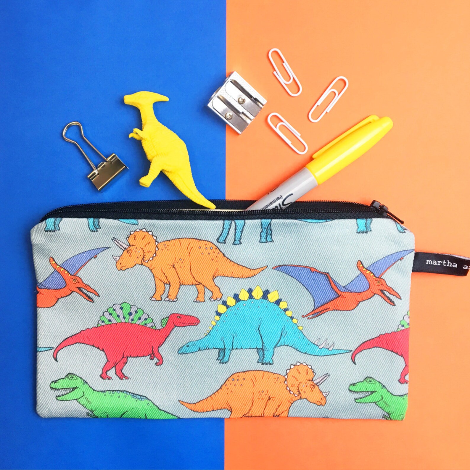 Dinosaur Pencil Case Pencil Case Kids Dinosaur Gifts For Etsy