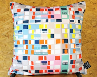 Park Hill Sheffield Cushion: Mid-Century Modern Retro Throw Pillow