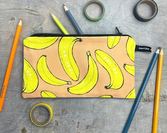 Bananas Pencil Case - Pen Case - Banana Print