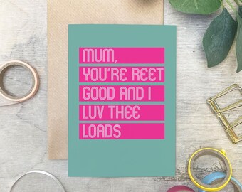 Yorkshire Mum Karte: Lustige Muttertags-Grußkarte