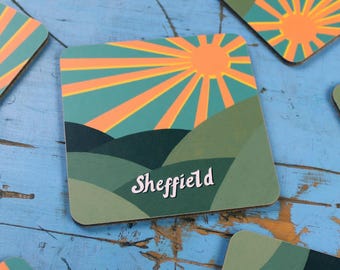 Seven Hills of Sheffield Coaster: Stahlstadt Landschaftskunst