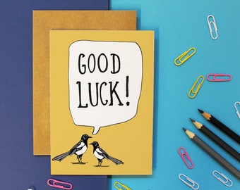 Good Luck Card - New Job Card - Goodbye Card