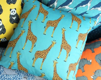 Cuscino fatto a mano giraffe