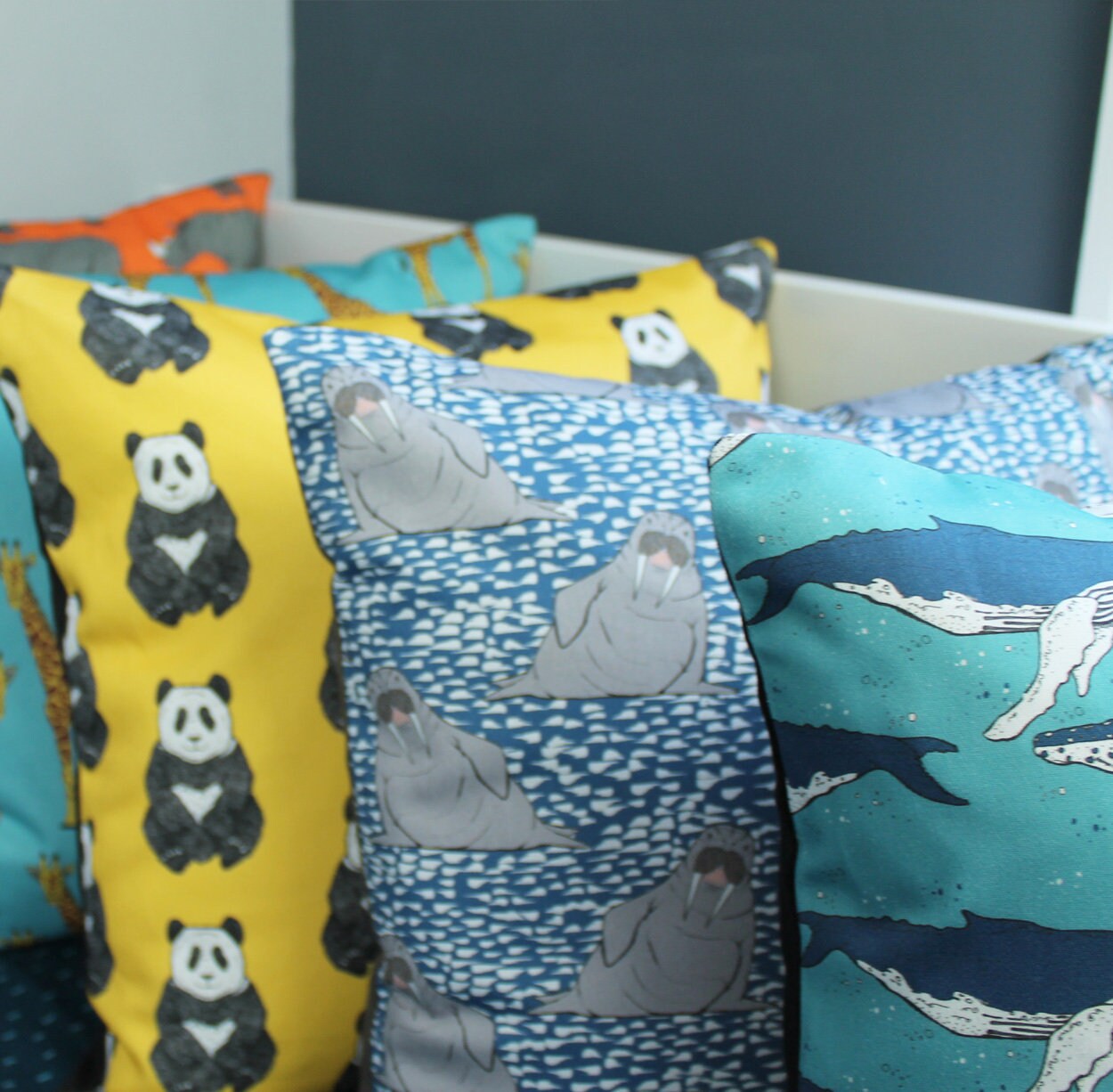 Masilo Organic Shape Cushion - Peekaboo Panda main image 1