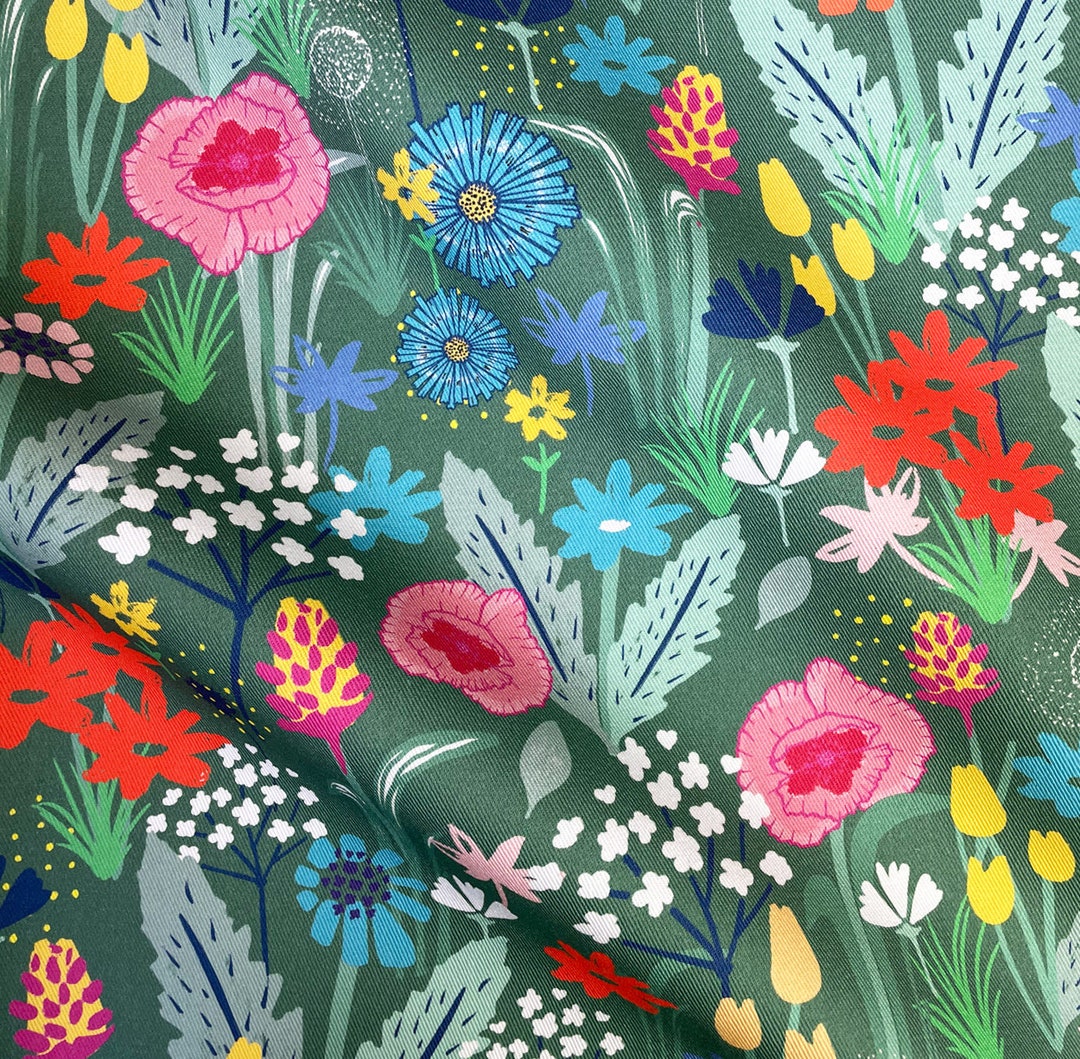 Wildflower Upholstery Fabric Available by the Metre - Etsy