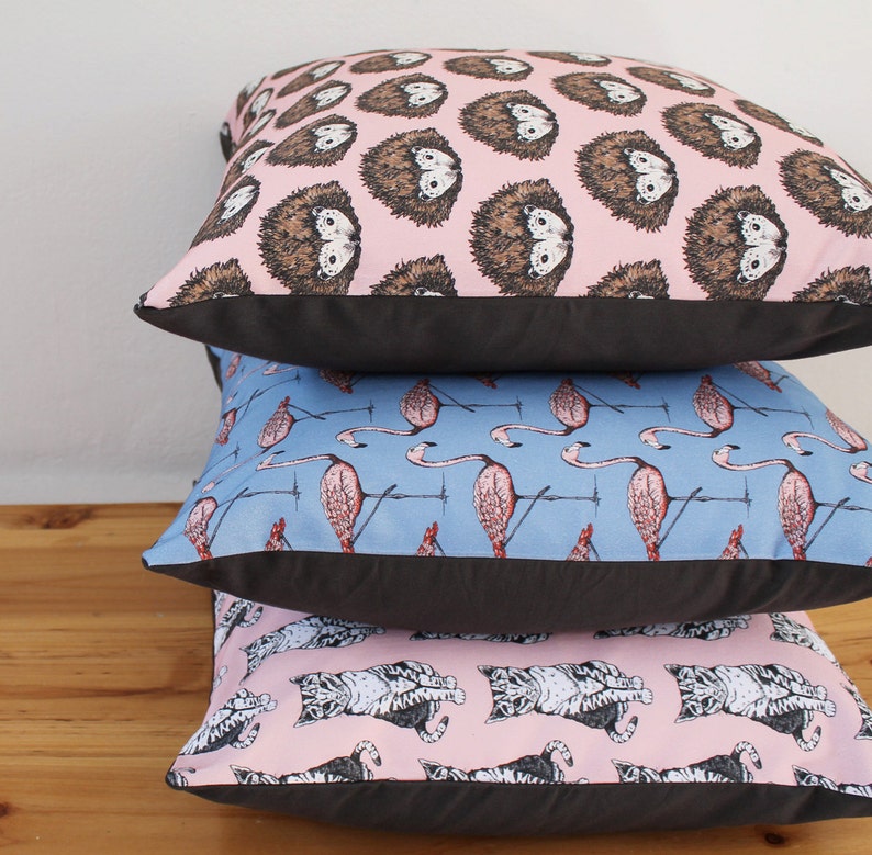 Pink Hedgehog Handmade Cushion image 3