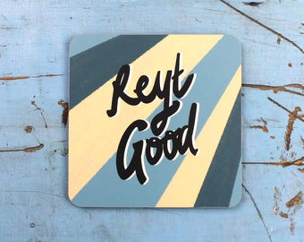 Reyt Good Coaster : Yorkshire Teeuntersetzer mit Korkrückseite