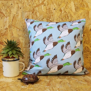 Flying Ducks Handmade Cushion