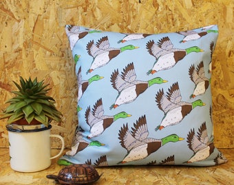 Flying Ducks Handmade Cushion