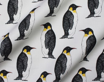 Penguin upholstery fabric by the metre.