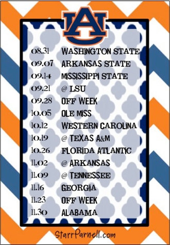 Auburn University 2025 Football Schedule Brandon Rutherford