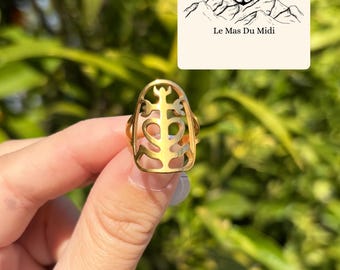 Bague Croix Camargue « Brut »