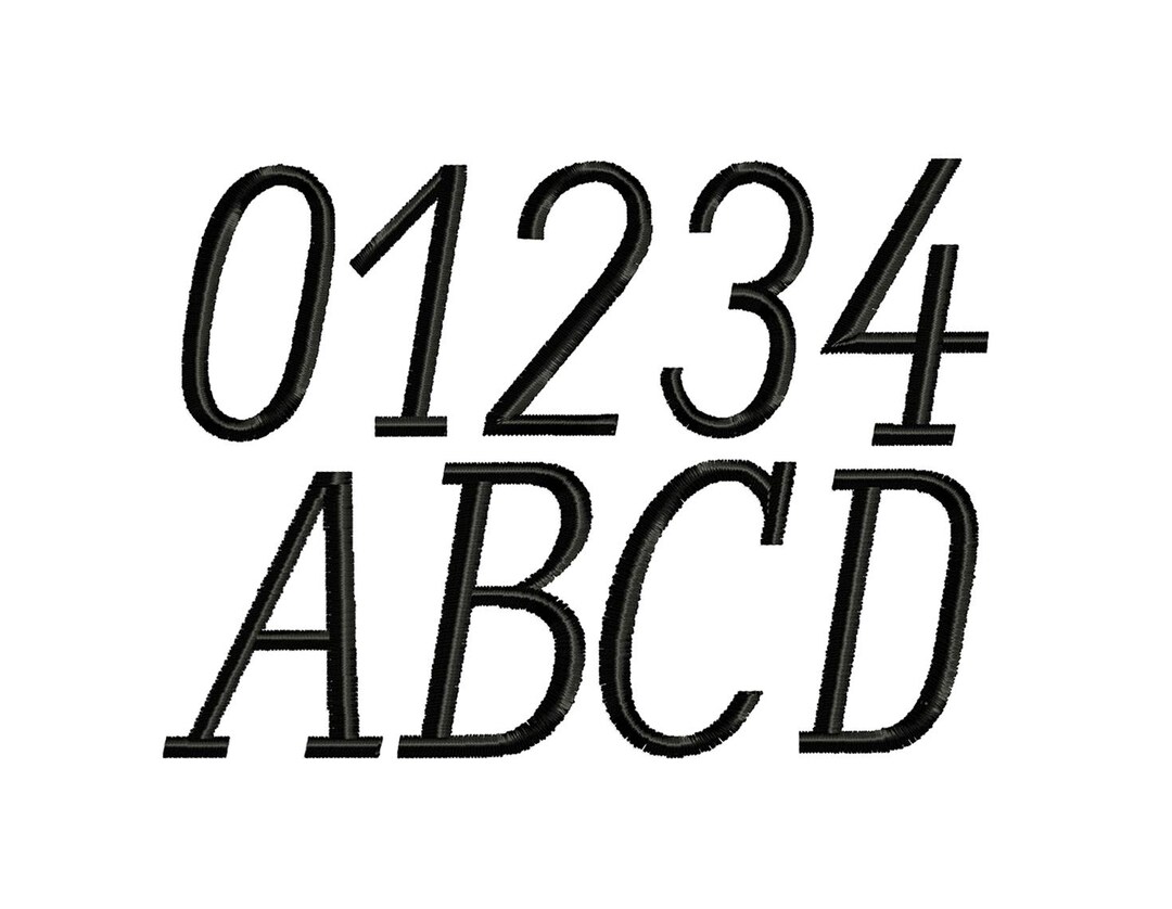 Numbers Embroidery Design Bundle - Alphabet Machine Embroidery Design ...
