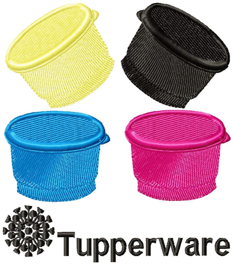 Tupperware Pattern Names Tupperware Embroidery Design Bundle - Bottles Machine Embroidery ...