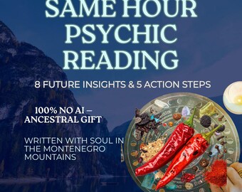 Same Hour Spice Psychic Reading, 8 Future Insights NO AI