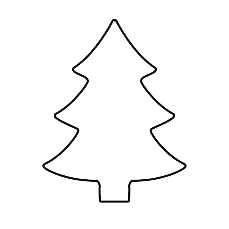 Problem Tree Visual Layout Christmas Tree Outline SVG PNG JPG Pine Tree Silhouette Vector Graphic ...