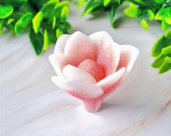 Magnolia liliiflora (M size) 3D mold Silicone Mold: Soap, Candle, Plaster Casting. Easy Demolding