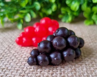 Bessen: 2 stuks 3D-siliconenvorm: voor kaarsen, zeep en pleisterwerk. Eenvoudig uit de vorm te halen