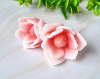 Magnolia liliiflora SET 3D mold Silicone Mold: Soap, Candle, Plaster Casting. Easy Demolding
