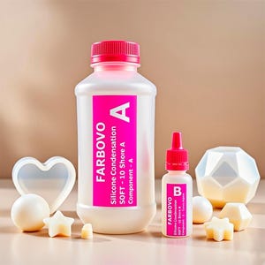 RTV-2 Soft Mold-Making Condensation Liquid Silicone 10 Shore + Activator (A+B component) 370g / 12.5 oz