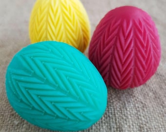 Easter Egg 3D mold Silicone Mold: Soap, Candle, Plaster Casting. Easy Demolding