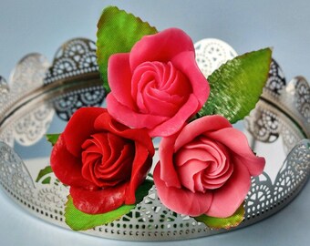 Rose Austin (S size) 3D mold Silicone Mold: Soap, Candle, Plaster Casting. Easy Demolding