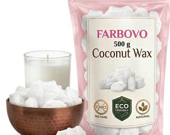 Biologische kokoswas voor lichaamsveilige massagekaarsen - ultragladde afwerking - duurzaam kaarsen maken