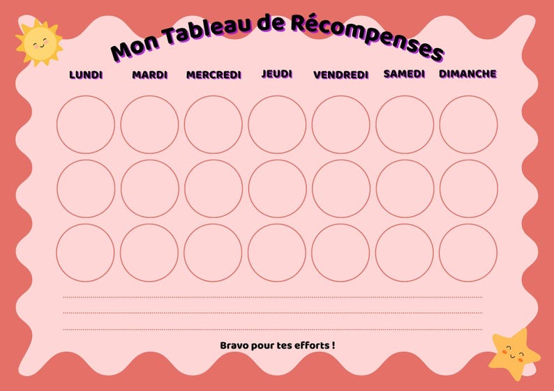 Verre De Récompense Enfant Bocal De Récompense Pour Tout-Petits, Tableau De Corvée Pour Enfants