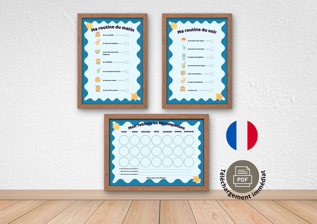 Bell Routine Navy Wavy Navy Blue Routines and Rewards Pack | Autonomy and Positive ...