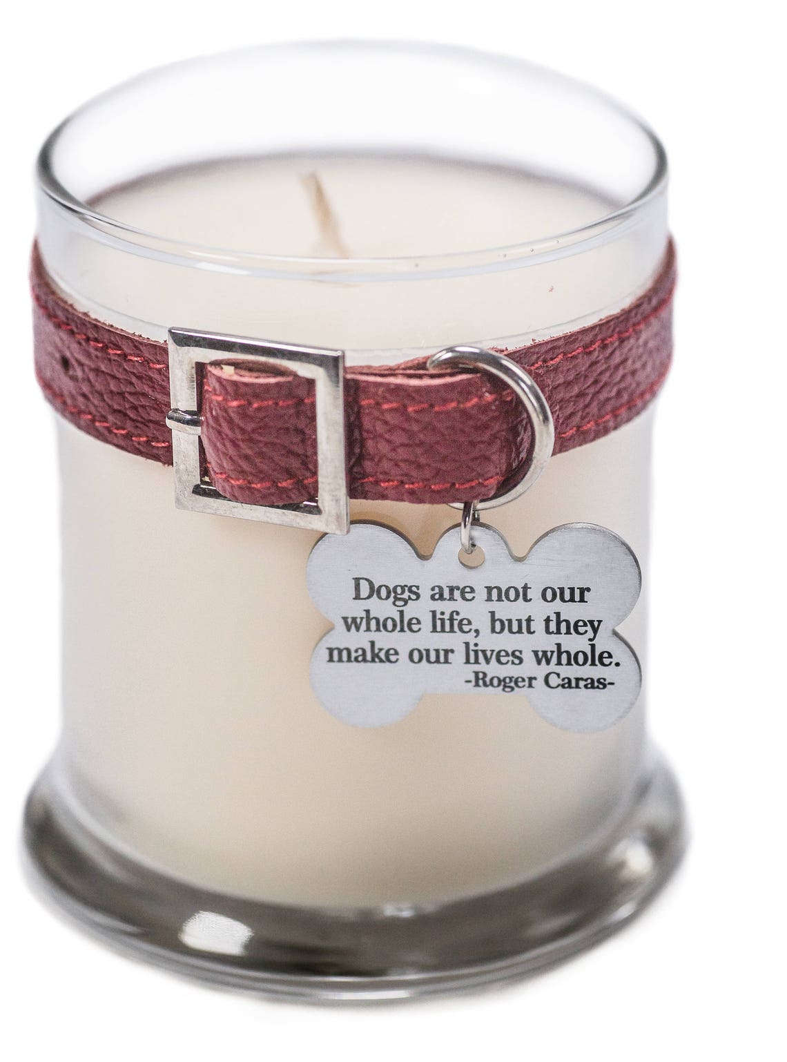 Red Dog Collar Memorial Candle 12.5 oz Pet Sympathy gift Pet Etsy