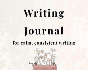 Creative Writing Bundle – Writing Journal + Posters + Prompts + Mini Course | Instant Download PDF