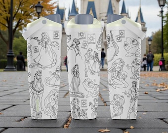 Engraved Fairytale Princess Owala Sway Bottle – 30oz 40oz – Storybook Water Bottle – Magical Gift Idea