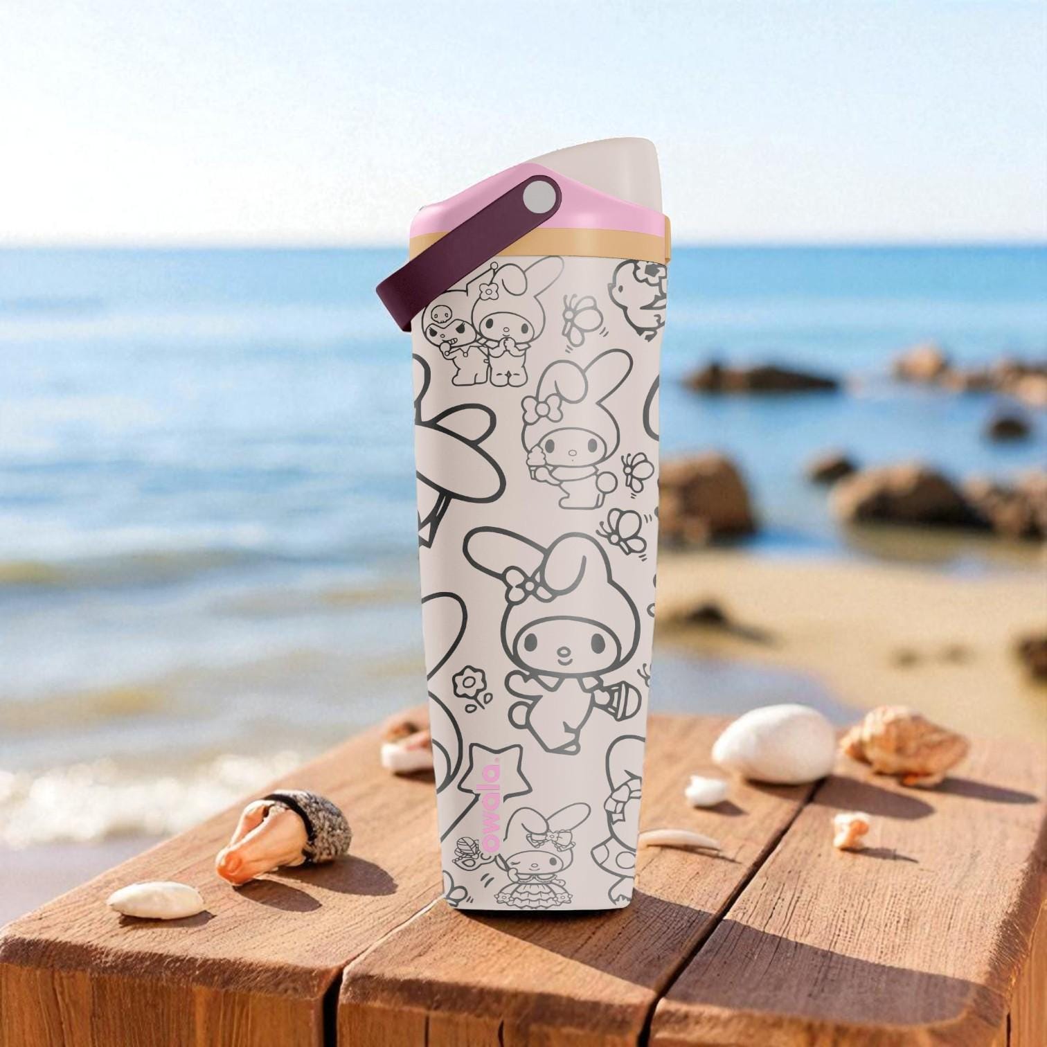 My Melody Engraved Tumbler – Owala Sway 30oz 40oz – Cute Bunny