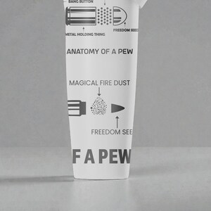 Engraved Anatomy Pew Pew Owala Sway Bottle – 30oz 40oz – Tactical Humor Water Bottle – Laser Engraved Gift image 10