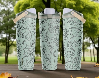 【希少】Owala ステンレスボトル 24oz 限定カラー 迷彩柄 Engraved Dragon Owala Sway Bottle – 30oz 40oz – Eucalyptus Green