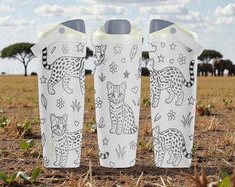 Engraved Leopard Owala Sway Bottle – 30oz 40oz – Leopard Print Water Bottle – Cute Wildlife Gift